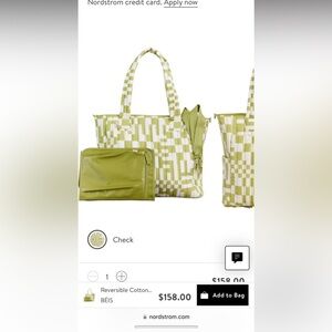 Beis Diaper Bag with caddy